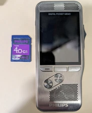 PHILIPS DPM8000 3DMIC Digital Pocket Memo Voice Recorder with 4GB SD Card