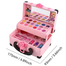 Kids Makeup Cosmetics Playing Box Princess Makeup Girl Toy Play Set Lipstick Eye