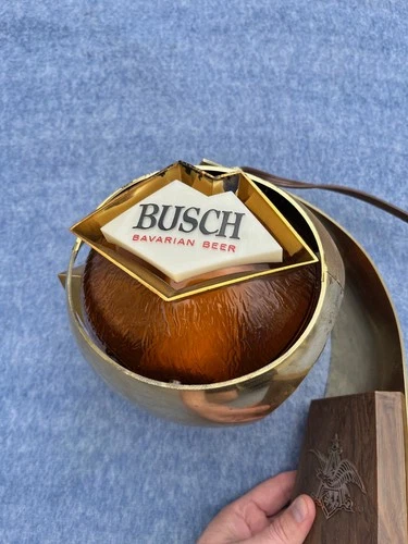 Vintage Rare Busch Bavarian Beer Lighted Sign Sconce Lamp