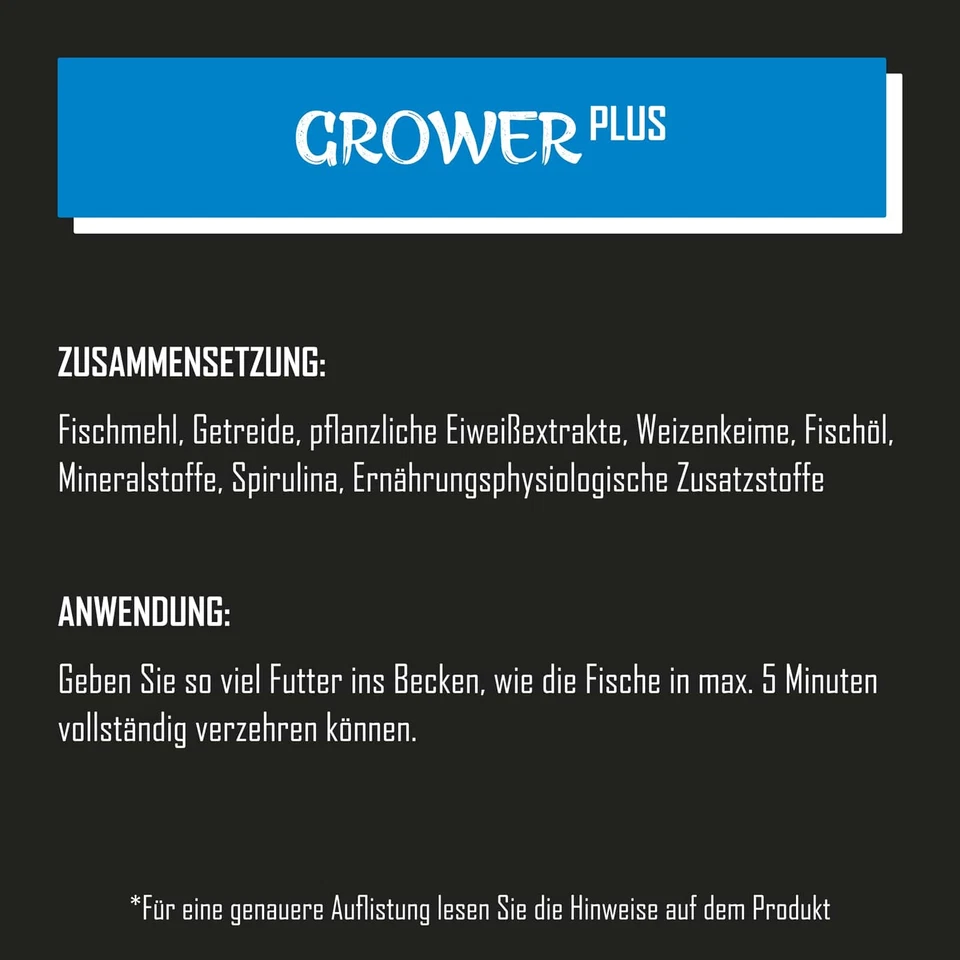 Koifutter TANOSHI Grower Plus 5 kg / 3 mm 6 mm ab 15°C Koi Wachstum Futter - Bild 4 von 4