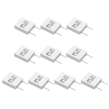 10 Pcs Ceramic Resistors, 5W 0.02 Ohm 5% Non-inductive Cement Ceramic Resistor