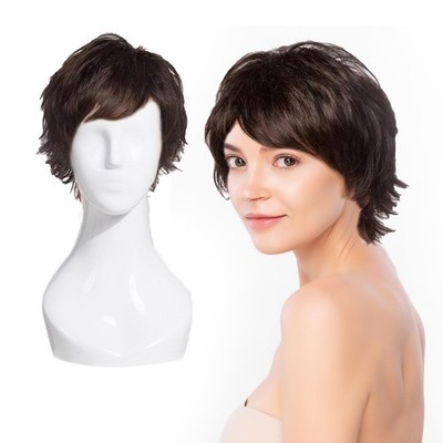 Pixie Cut Wig, kurze Pixie Perücke für Damen, natürlich, kurz, geschichtet, m...