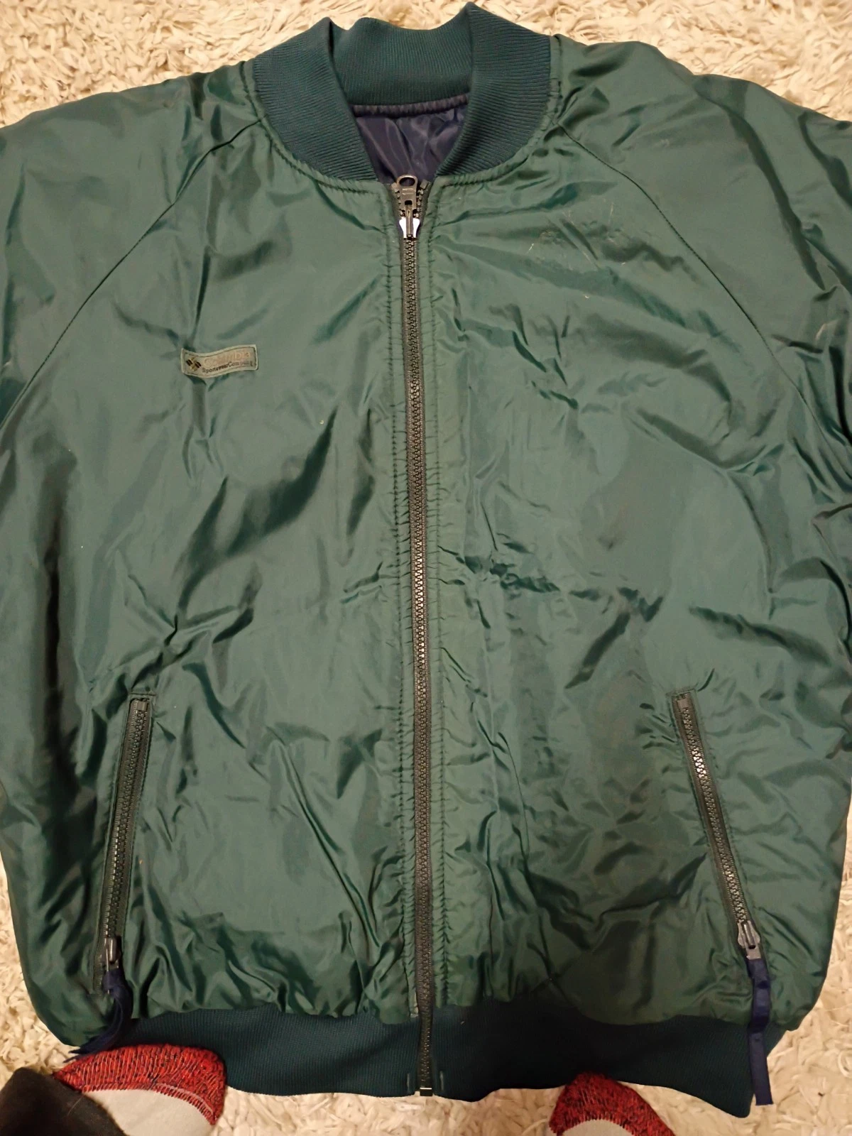 vintage columbia bomber jacket image 1