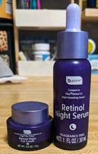 B.Pure Retinol Fragrance-Free Night Serum 1 fl oz Retinol Eye Cream 0.5 oz