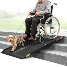 4ft Portable Wheelchair Ramp Non Slip for Steps and Doorways