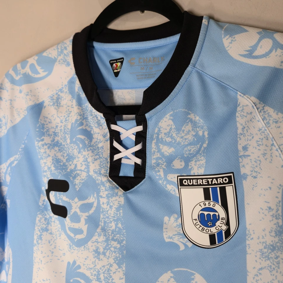 Camiseta deportiva para hombre Charly Blue Queretaro FC 2021/22 tercera auténtica talla mediana Foto 4 de 4