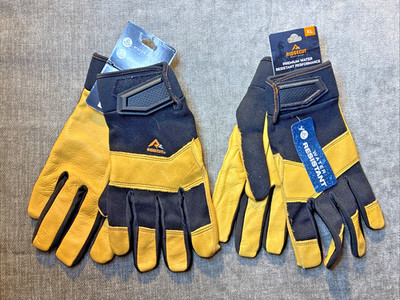 RIDGECUT WORK GLOVES - Men s XL   Lot Of Two   NEW - Water Resistant (16)