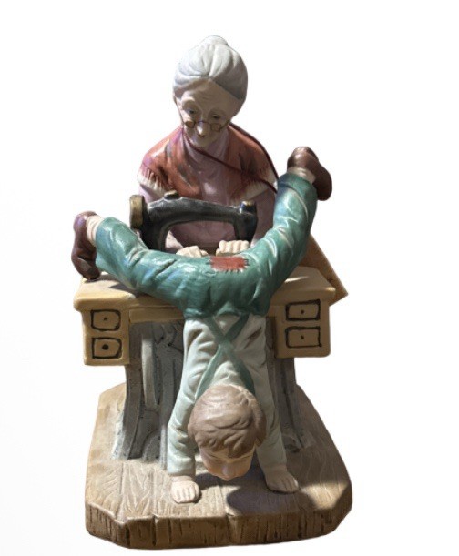 Himark Vintage Ceramic  Seamstress Figurine