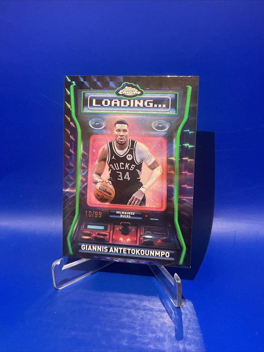 2025 Topps Chrome Giannis Antetokounmpo Loading Green /99 Color