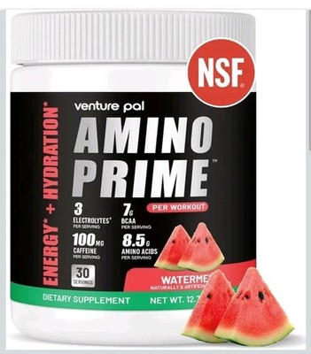 Venture Pal Amino Energy Pre Workout w/BCAA Amino Acids, Green Tea, Green Coffee