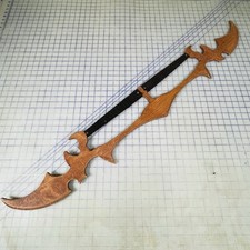 Kahless Bat'leth Inspired Wooden Sword Prop Fantasy Cosplay Toy 47 inches