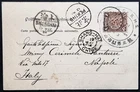 CHINA 1904 postcard from Beijing to Naples (Italy)