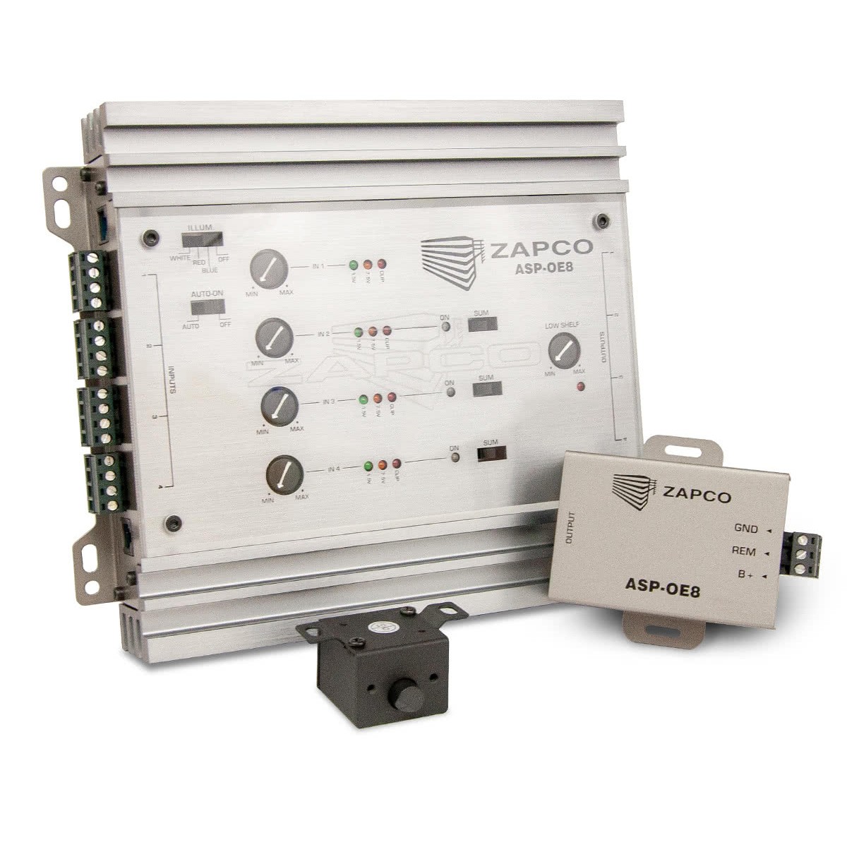 Zapco ASP-OE8- 8-канальный OEM-адаптер для подключения громкоговорителей к выходному разъему RCA