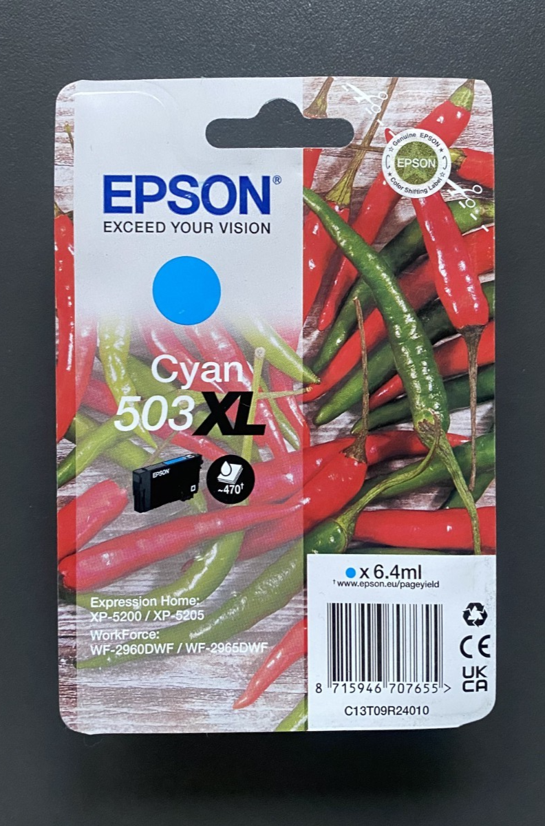Epson 503XL Ink Cartridge High Yield Chilli Cyan - Image 16