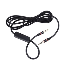 3.5mm 1/8"Audio Cable Cord w MIC For V-Moda True Blood V-80 On-Ear Headphone gm