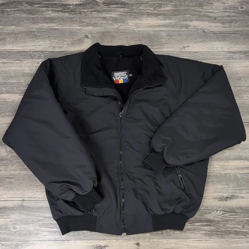 Hartwell Viasport Varsity Athletic Jacket Black Men's XXL Full Zip Never Worn - product listing photo
