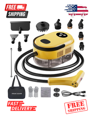 #ad Fast Heating Handheld Steam Cleaner 15 in 1 High Pressure for Home amp; Car $73.37
