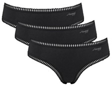 Sloggi Womens 3 Pack GO Crush Hipster Briefs - Black