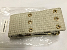 Belt kaki color size 38 1/2" adjustable safari militaria style NOS