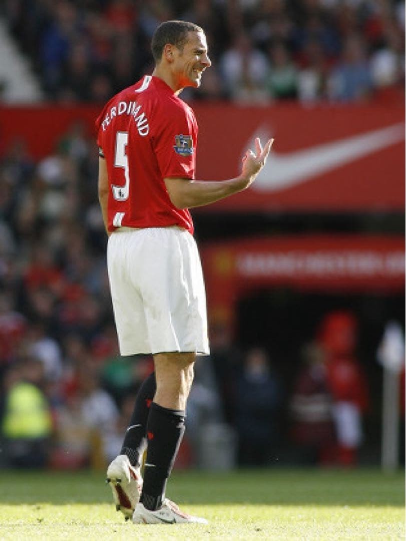 ウェア Manchester united 07/08 Rio Ferdinand Rio Ferdinand #5 Manchester United 07/08 Home Jersey Nike Size S