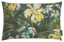 Magma Kissenhuelle Backwoods Baumwolle Leinen Digitalprint Gruen