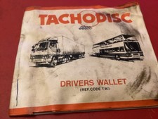 1984 Tachograph wallet ~tractor driver~Macclesfield