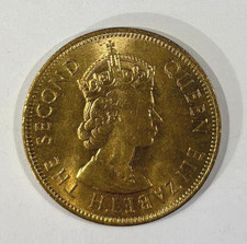 1965 Jamaica 1 Penny Elizabeth II BU Coin KM# 39