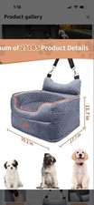 Memory Foam Dog Booster Seat for Small Dogs up to 25 Lbs - Elevated Dog Car Seat