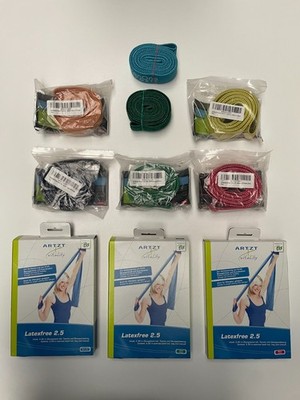 Set - Expander, Gummiband, Übungsband, Fitnessband, Gymnastikband, Theraband