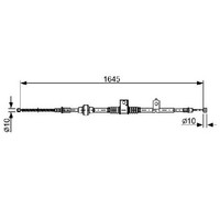 Handbremsseil Hinten Links FüR Mitsubishi Outlander CWW 06 Bis 12 Bosch Teil Neu