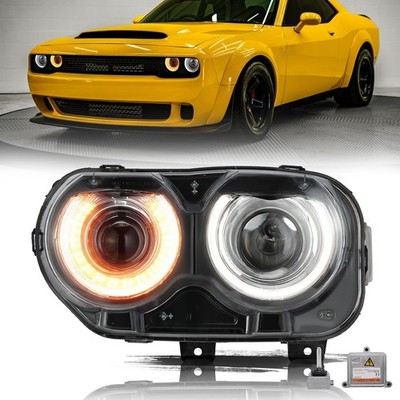 For 2015-2023 Dodge Challenger HID/Xenon w/o Air Ducts Headlight Driver Side