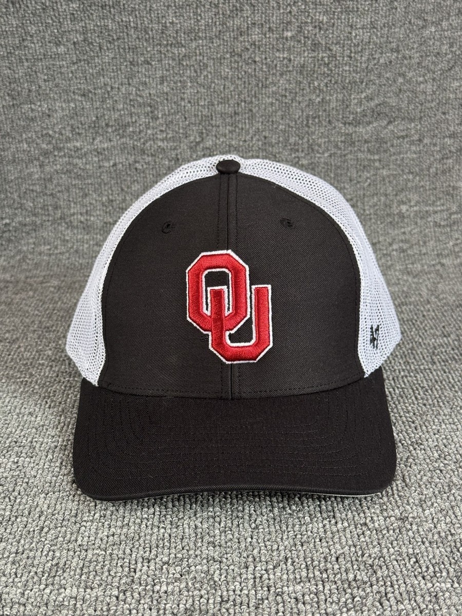 '47 Brand Oklahoma Sooners Trucker Snapback Black White One Size Hat