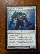 Blightsteel Colossus Mirrodin Besieged Regular (LP-)
