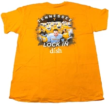 Tennessee Volunteers Shirt Men Large Orange Vols Tee T Two Sided Adult Football