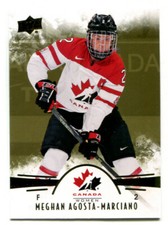 2016-17 UD Team Canada Gold Meghan Agosta-Marciano Card #3 Parallel