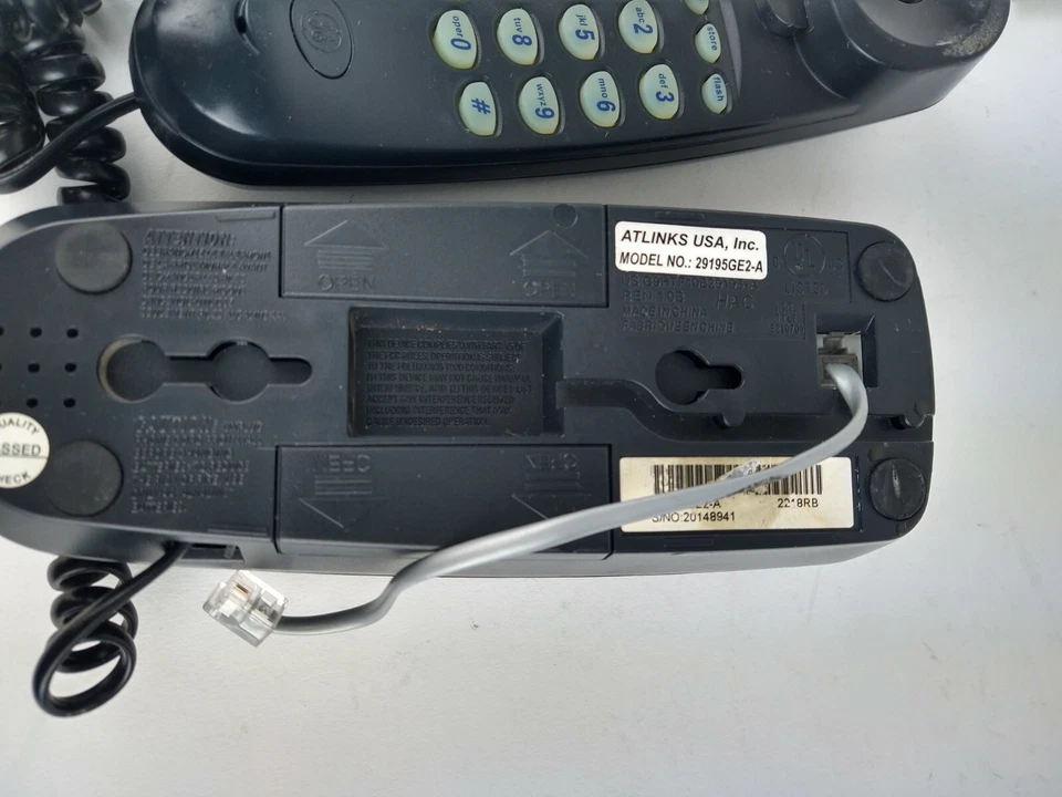 Identificador de llamadas GE Modelo 29195GE2-A negro teléfono pared línea fija  Foto 4 de 4