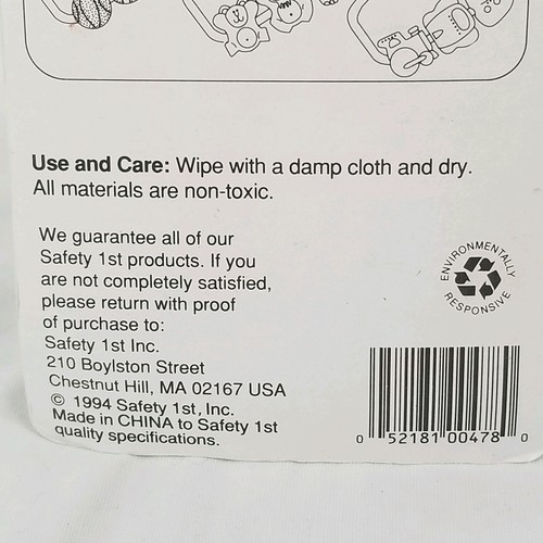 Safety 1st Play Beads Clip On 3 Monate 1994 Zug Boot Flugzeug Neu aus altem Lagerbestand einige Pkg Schäden - Bild 7 von 9