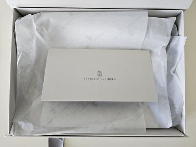 【★カジュアル★】Brunello Cucinelli ☆ ジュエリーケース New BRUNELLO CUCINELLI Grey Gift Box, Card Holder & Dust Bag