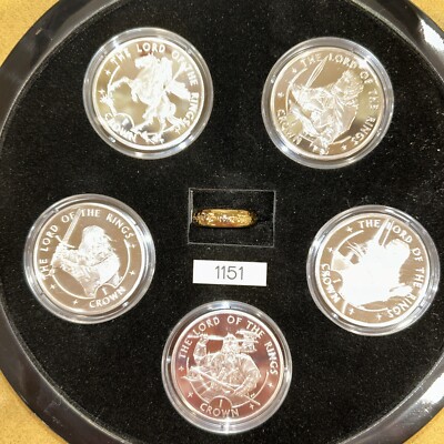 ロード オブ ザ リング コインセット Lord of the Rings Coin Collection 1 Crown Set. 5 Coins and