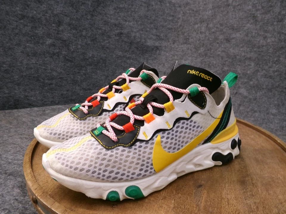 Nike Men’s React Element 55 Sunburst Athletic Sneakers Shoes Size 8.5 CK9288-100 - Image 3 of 4