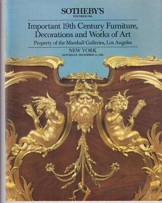 Sotheby's Important 19th Century Furniture Decorations and Works of Art New York