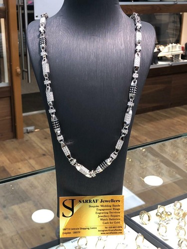 CZ BLOCK CHAIN 925 SOLID Sterling 