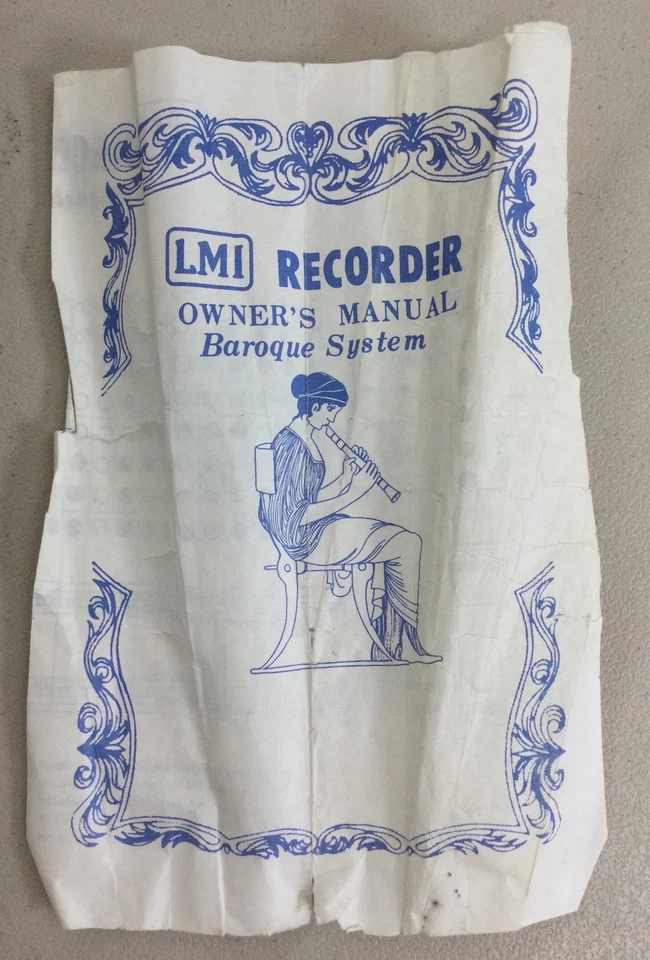 Vintage LMI Recorder Soprano ASRB - 201 W/Carry Case (Made In Korea) - Image 4 of 4