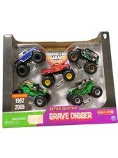 Monster Jam Retro Edition Grave Digger Evolution 5 Trucks 1982