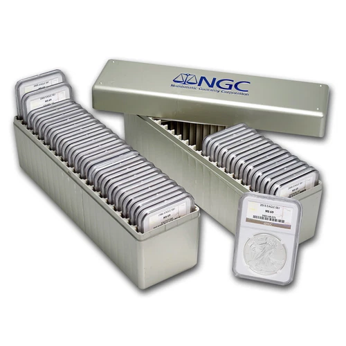 1986-2021 American Silver Eagle ASE S$1 NGC MS69 36-Coin Type 1 SET 2 NGC Boxes