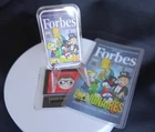 🔥Disney Scrooge Mcduck Forbes Magazine Billionaires Color 1 oz  .999 Silver Bar