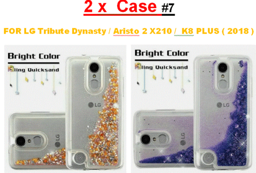 2 X Case Quicksand Cover  Case FOR LG Tribute Dynasty / SP200 / X210 / Aristo 3+ - Picture 12 of 18