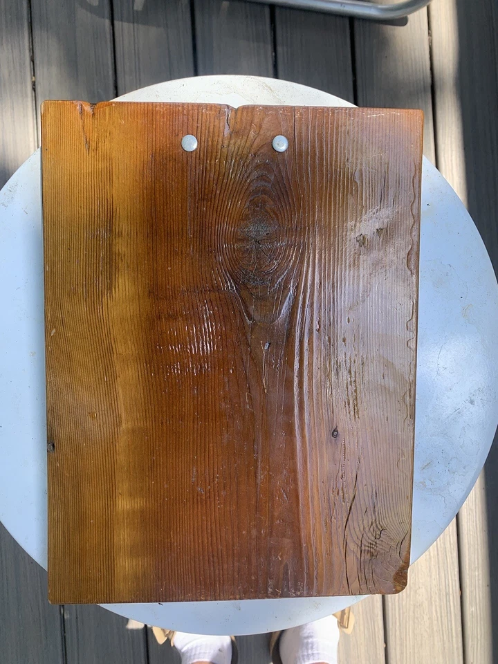 Portapapeles Madera Gruesa Hecho a Mano Original Madera de Granero Acabado de Poliuretano ¡RESISTENTE!! Foto 4 de 4