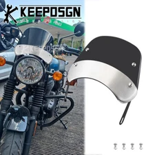 Motorcycle Windshield 5-7'' Headlight Windscreen Wind Deflector for Hunter 350