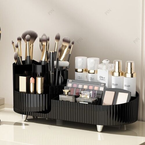 DESKTOP MAKEUP COSMETIC TIDY ORGANISER STORAGE BOX SKINCARE HOLDER JEWELRY CASE - Picture 9 of 13